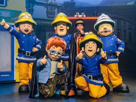 Children watching Fireman Sam, showing emotions