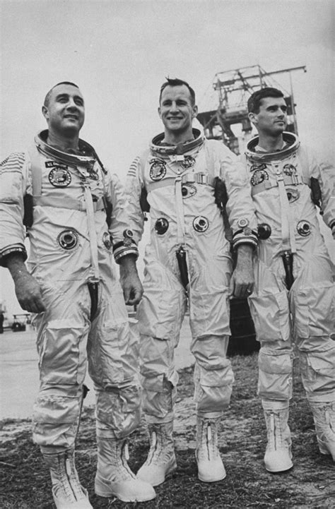 Zdjęcie załogi Apollo 1: Gus Grissom, Ed White i Roger Chaffee