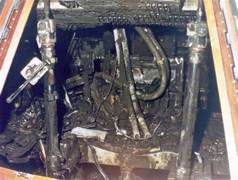 Wnętrze kapsuły Apollo 1 po pożarze