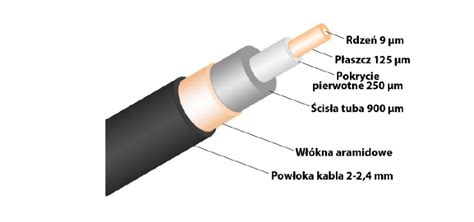Schemat budowy kabla ognioodpornego z wyszczególnioną warstwą izolacyjną