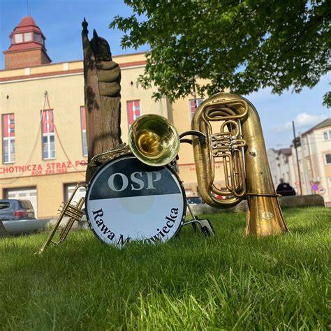 Współczesne zdjęcie Orkiestry OSP Rawa Mazowiecka podczas koncertu