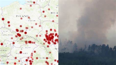 Mapa czynników wpływających na rozprzestrzenianie się pożarów lasów