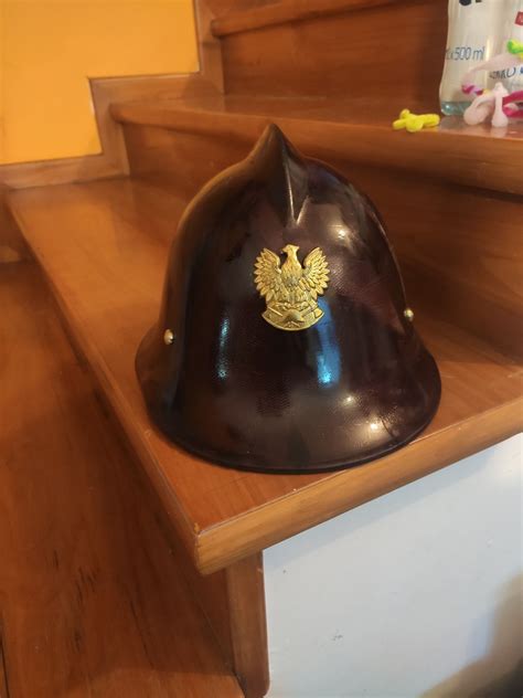 Hełm strażacki z okresu PRL