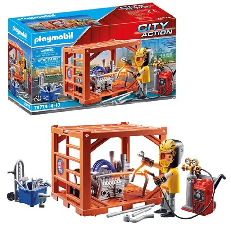 Zabawki z serii Playmobil City Action przedstawiające różne scenariusze akcji
