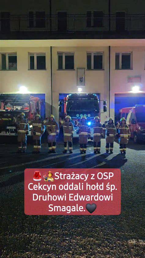 Strażacy OSP Kowalewo podczas uroczystego przemarszu