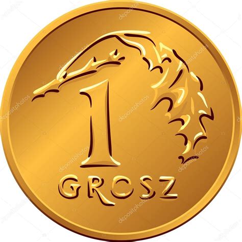 Grafika przedstawiająca dawne polskie monety: grosz, kwartnik, denar