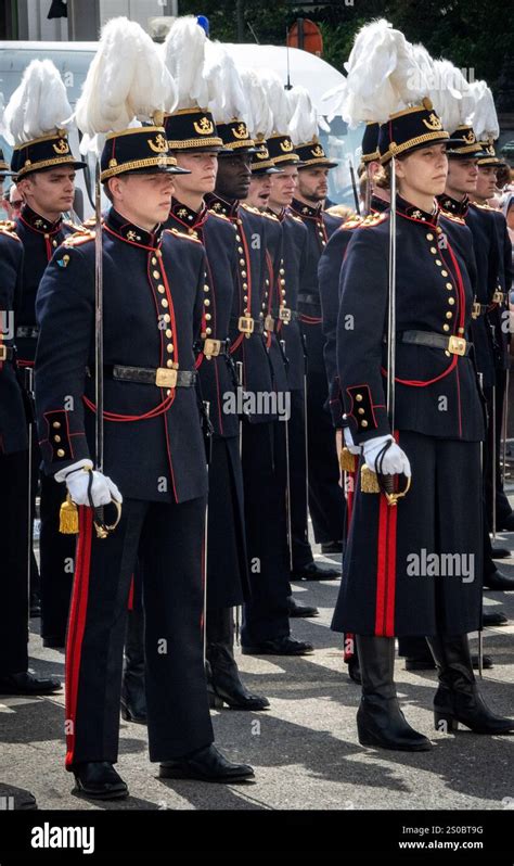 Thematic photo of OSP members in ceremonial uniforms during an official event