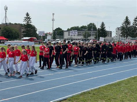 zdjęcie z zawodów sportowo-pożarniczych w Łomazach