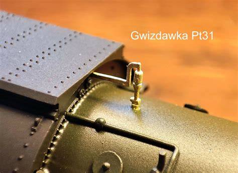 model plastikowy remizy strażackiej w skali H0, zbliżenie na detale