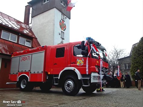 Poświęcenie nowego samochodu pożarniczego Jelcz 422