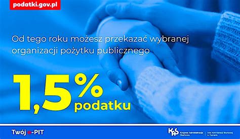 Schemat przekazywania 1,5% podatku dla organizacji pożytku publicznego