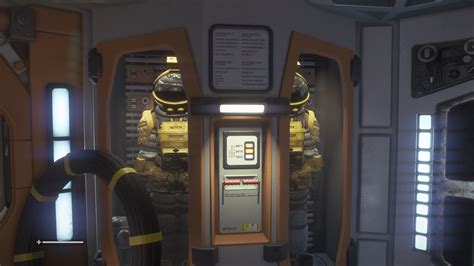 Zrzut ekranu z gry Alien: Isolation przedstawiający terminal lub zawór bezpieczeństwa