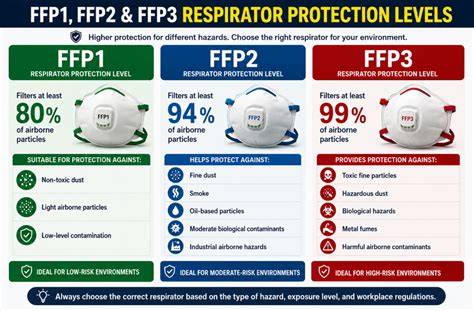 Rodzaje maseczek przeciwpyłowych FFP1, FFP2, FFP3