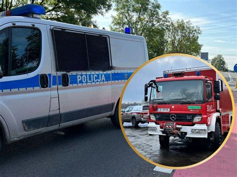 zdjęcie płonącego garażu na Szwederowie w Bydgoszczy