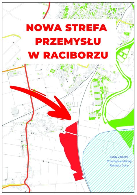 Grafika przedstawiająca mapę strefy przemysłowej Żłobnica z zaznaczoną lokalizacją firmy