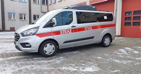 Przekazanie samochodu mikrobusu marki Ford Transit dla Komendy Powiatowej PSP w Sępólnie