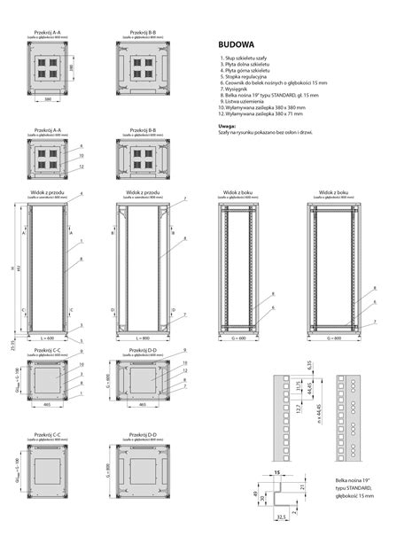 Ilustracja przedstawiająca modułową budowę szafy AFG-ZSP z różnymi komponentami