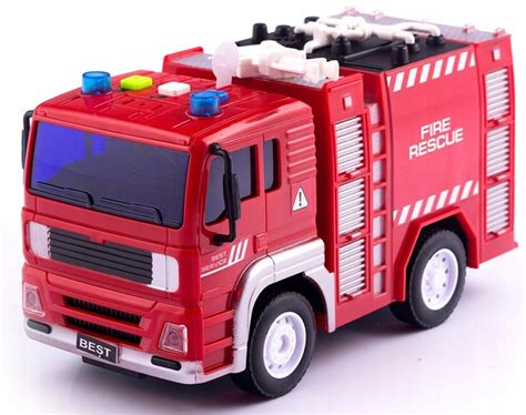 Ilustracja przedstawiająca interaktywny samochód strażacki 