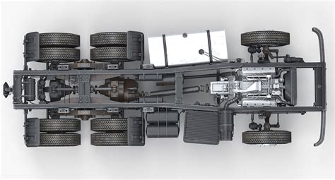 Podwozie ciężarówki Scania P460 8x8 z elementami terenowymi