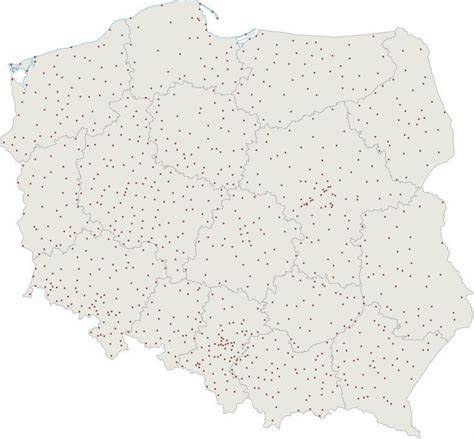 Mapa przedstawiająca lokalizację Kaczyc w kontekście regionu