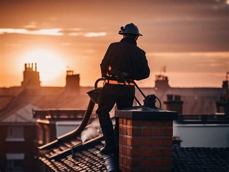 zdjęcie przedstawiające zaniedbany komin z widoczną sadzą