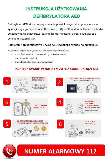 Instrukcja użycia defibrylatora AED podczas kursu KPP
