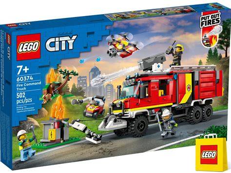 Zestawy LEGO City Straż Pożarna i Policja w akcji, z bohaterami i pojazdami