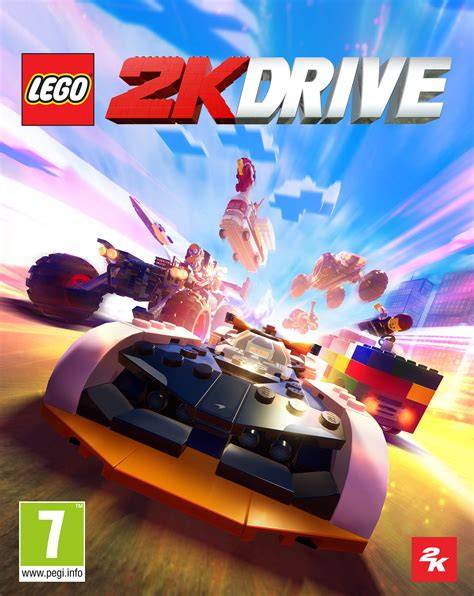 Zrzut ekranu z gry LEGO 2K Drive przedstawiający misję strażacką