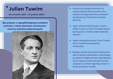 Julian Tuwim w późniejszym okresie życia