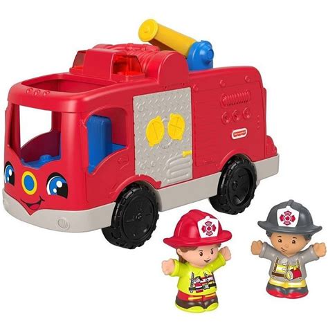 Kolorowy wóz strażacki Fisher-Price DNP12 z figurkami strażaków