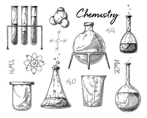 Szkic laboratorium chemicznego z oznaczeniem zagrożeń
