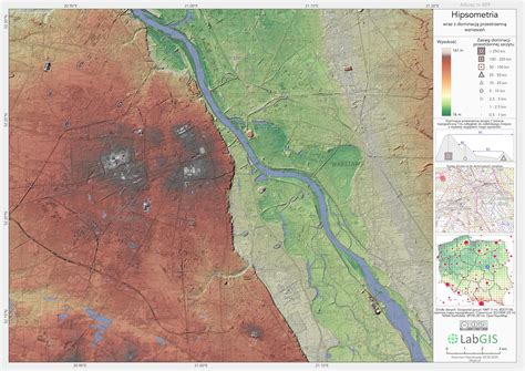 Mapa powiatu wieluńskiego z zaznaczoną lokalizacją hipotetycznego pożaru