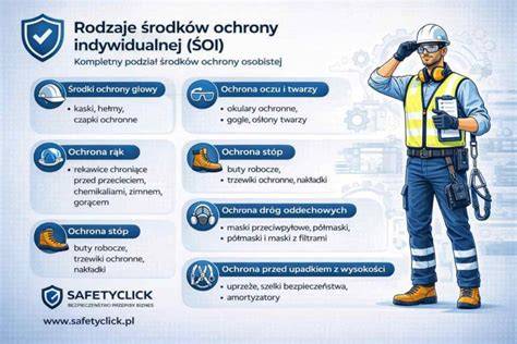 Infografika przedstawiająca różne rodzaje ŚOI dla strażaków w zależności od rodzaju akcji