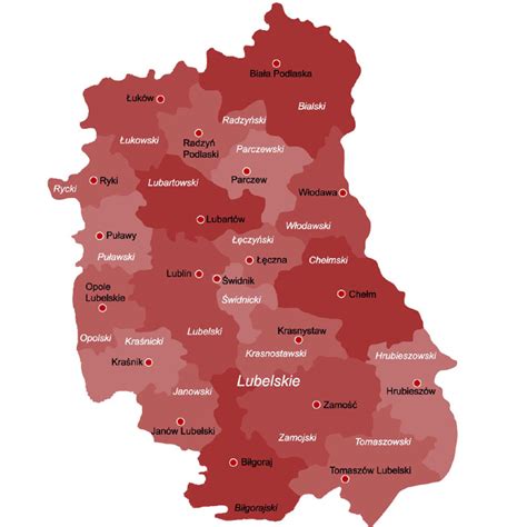 Mapa miejscowości Stasin w województwie lubelskim