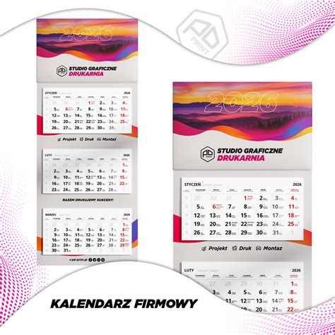 Zestawienie różnych rodzajów kalendarzy strażackich (jednodzielne, trójdzielne, spiralowane)