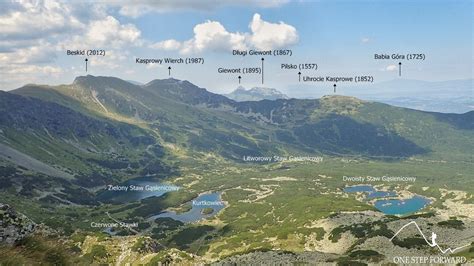 Widok na dolinę Nieznajowej z symbolicznymi drzwiami