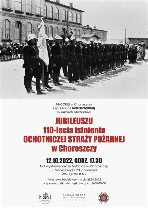 Prezentacja historii OSP Jędrzejów podczas 110-lecia