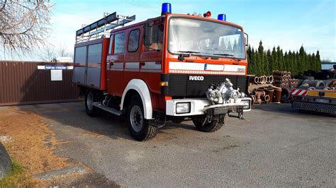 Wóz strażacki Iveco Magirus gotowy do transportu na Ukrainę
