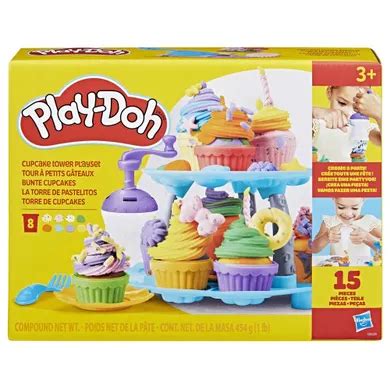 Zestaw Play-Doh do robienia babeczek z gotowymi, kolorowymi kreacjami