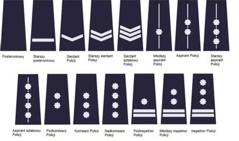 graficzne przedstawienie stopni służbowych PSP