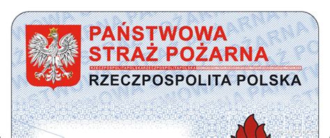zdjęcie legitymacji służbowej strażaka PSP