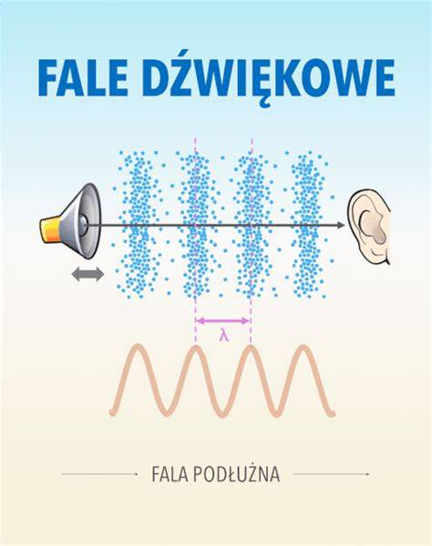 Schemat przedstawiający, jak fale dźwiękowe syreny przenikają przez miejski zgiełk, docierając do kierowców i pieszych