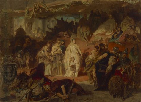 Tematyczne zdjęcie pożaru Rzymu, mal. Carl Theodor von Piloty, ok. 1861