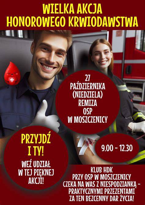 Akcja honorowego krwiodawstwa w remizie strażackiej OSP Łukanowice