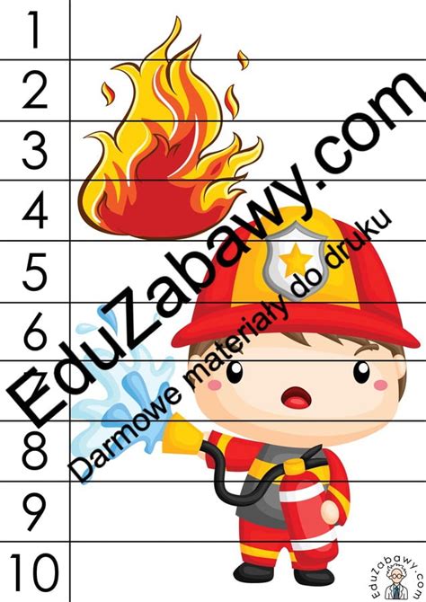 Zadania edukacyjne dla dzieci związane ze strażą pożarną
