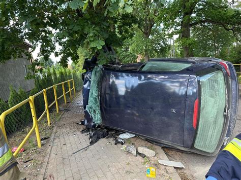 Miejsce tragicznego wypadku drogowego w Brąszewicach na ulicy Sieradzkiej