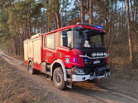 Illustration of a modern fire truck from OSP Przytoczna