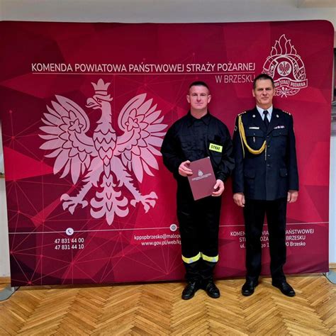 zdjęcie strażaka Grzegorza Jankowskiego