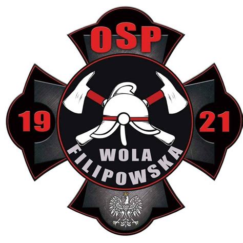 Widok na remizę lub logo OSP Wola Filipowska