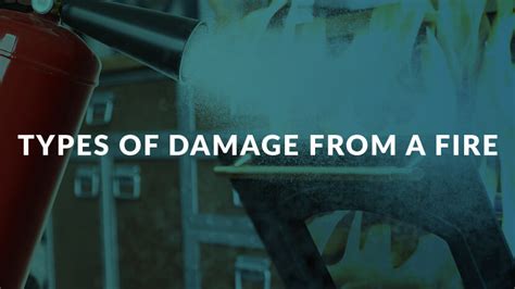 Infographics on the types of damage after a garage fire